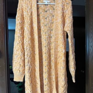 Women's Orange Knit Sweater